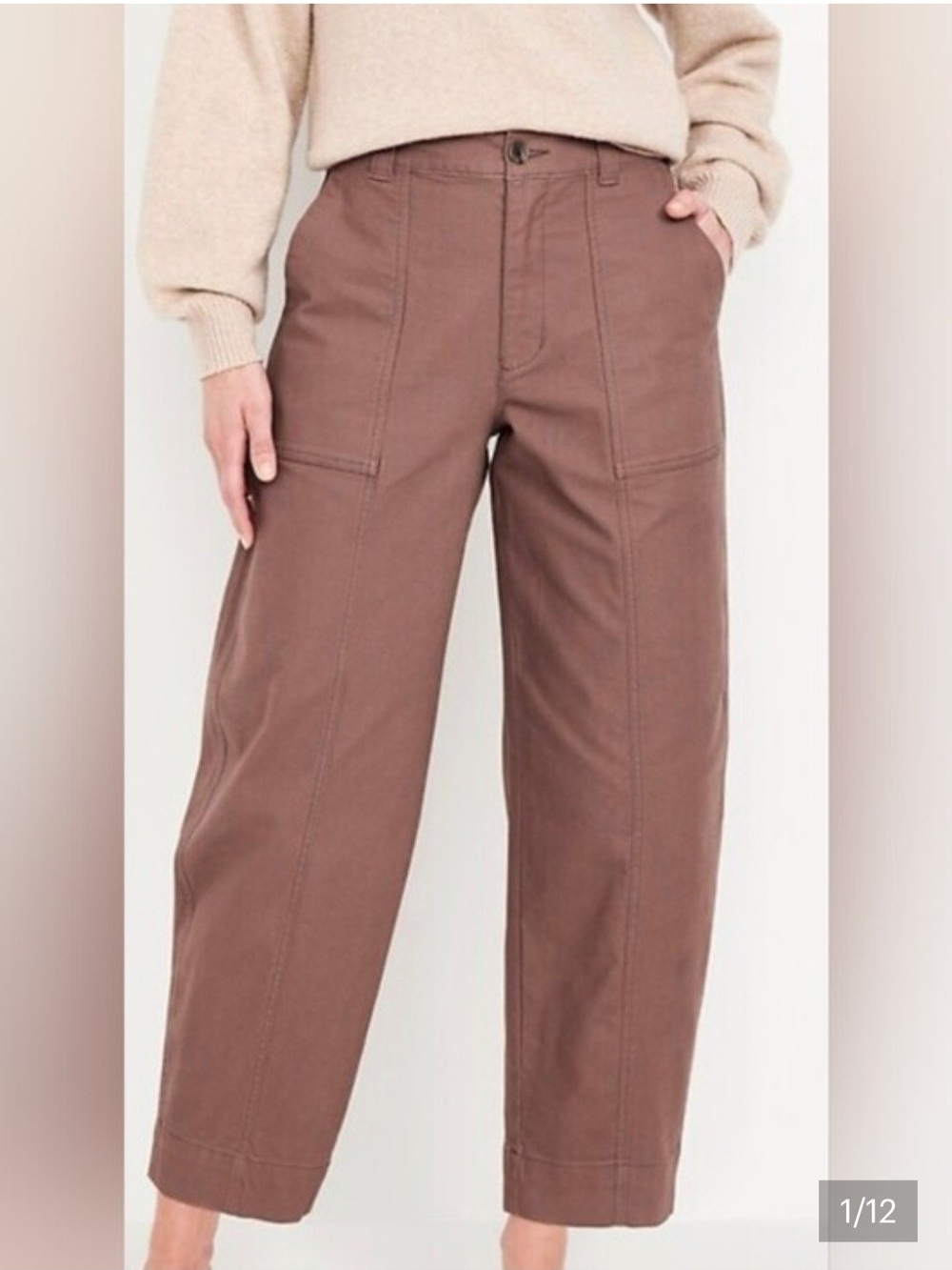 Old Navy Women's Barrel Leg In Dusty Rose